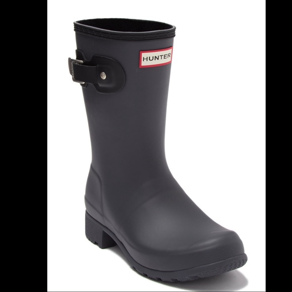 Hunter Shoes - 🆕 Madewell x HUNTER charcoal gray black rain boot